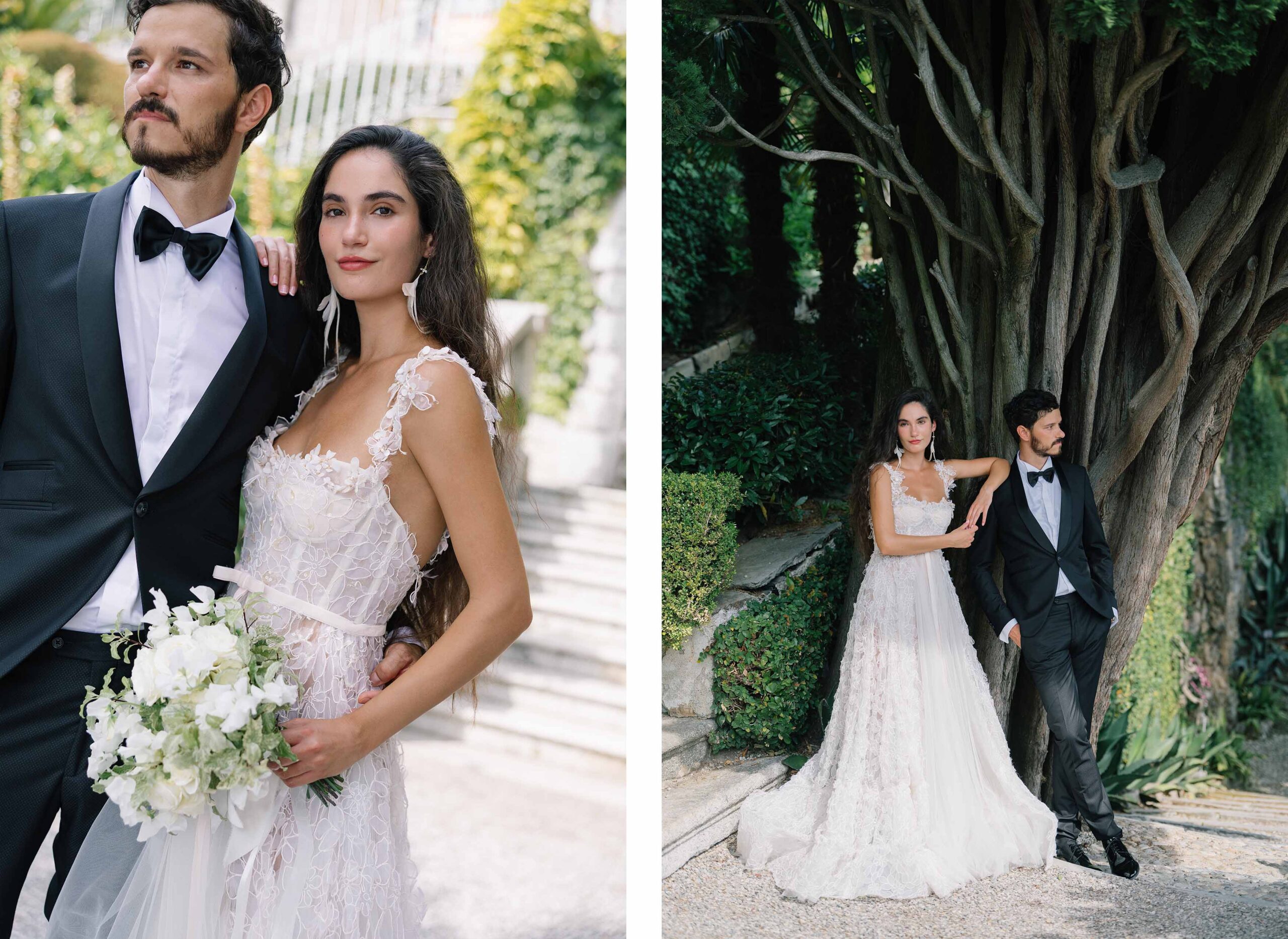 Groom in Carlo Pignatelli tuxedo at Lake Como wedding photography workshop