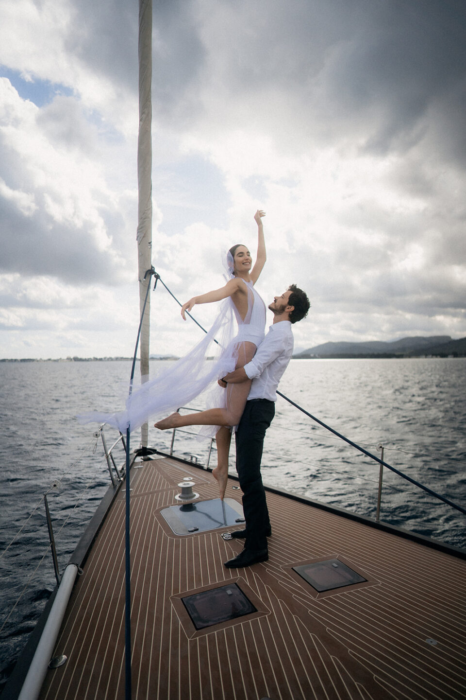 Model couple boat